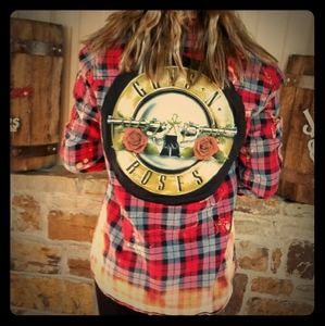 Guns & Roses long sleeve flannel